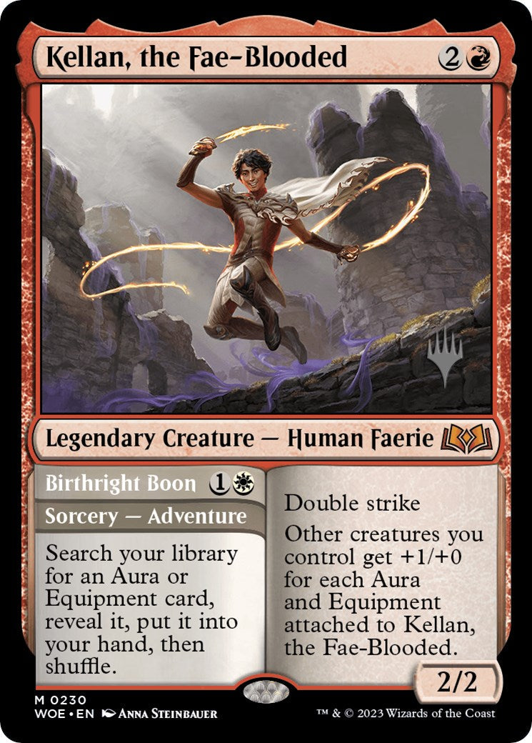 Kellan, the Fae-Blooded (Promo Pack) [Wilds of Eldraine Promos] (Display Case)