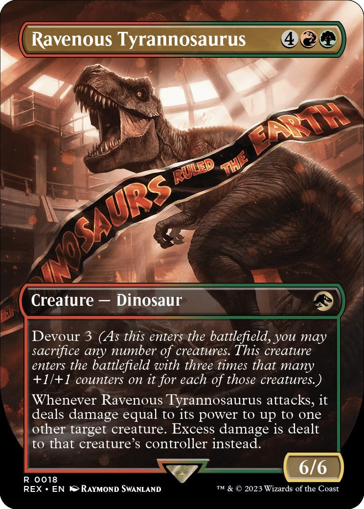 Ravenous Tyrannosaurus (Borderless) [Jurassic World Collection] (Display Case)