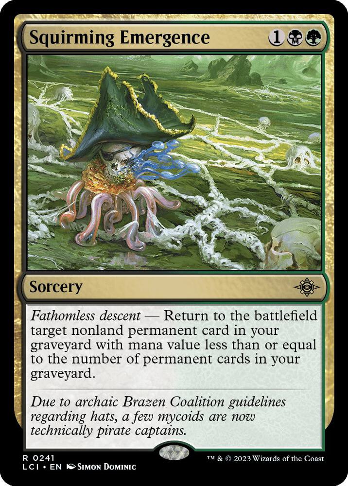 Squirming Emergence [The Lost Caverns of Ixalan Prerelease Cards]