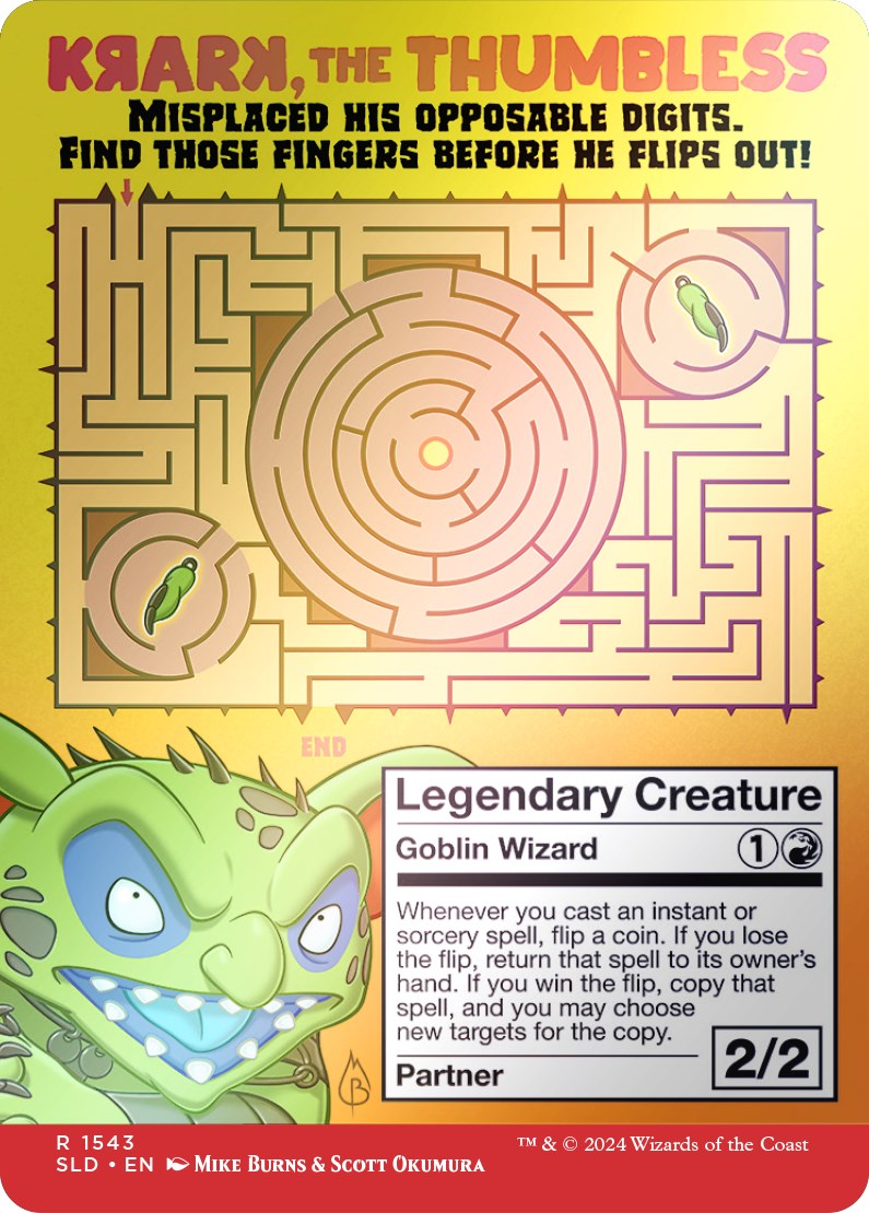Krark, the Thumbless (Rainbow Foil) [Secret Lair Drop Series] (Display Case)