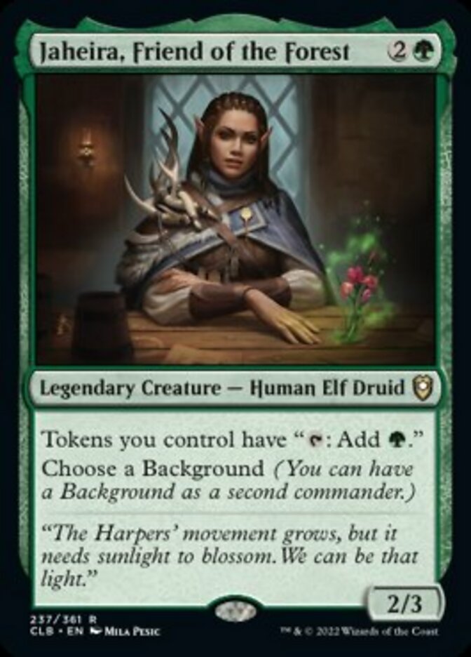 Jaheira, Friend of the Forest [Commander Legends: Battle for Baldur's Gate] (Display Case)