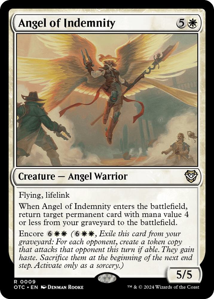 Angel of Indemnity [Outlaws of Thunder Junction Commander] (Display Case)