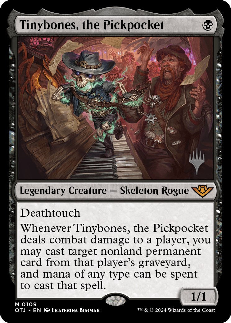 Tinybones, the Pickpocket (Promo Pack) [Outlaws of Thunder Junction Promos] (Display Case)