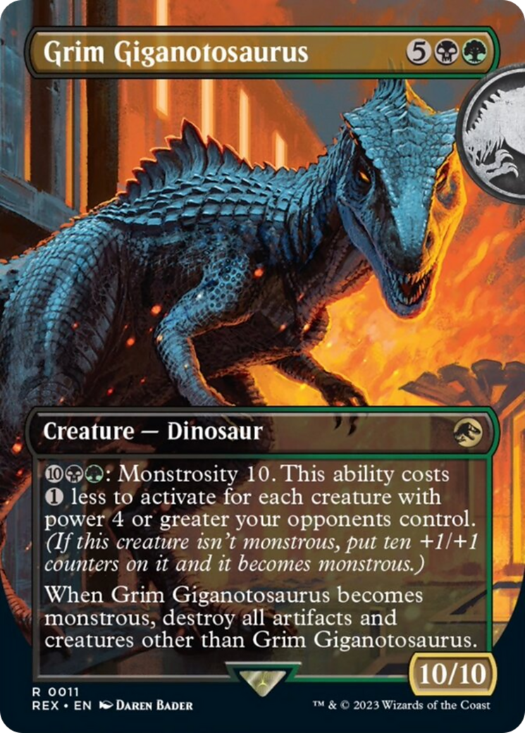 Grim Giganotosaurus (Borderless) [Jurassic World Collection] (Display Case)