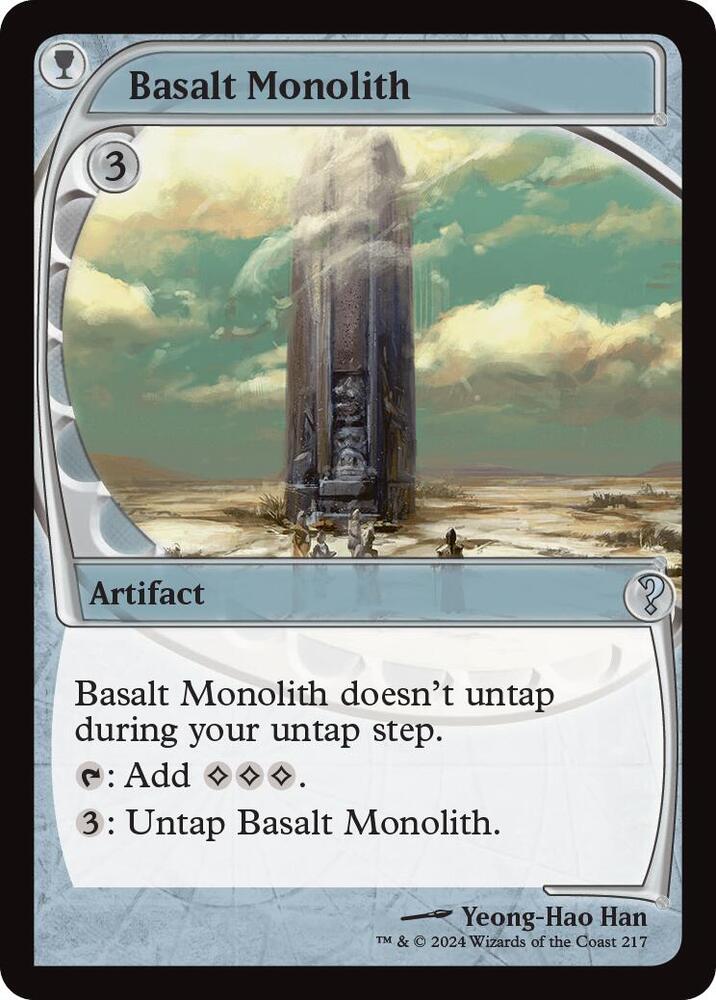 Basalt Monolith (Future Sight) [Mystery Booster 2] (Display Case)