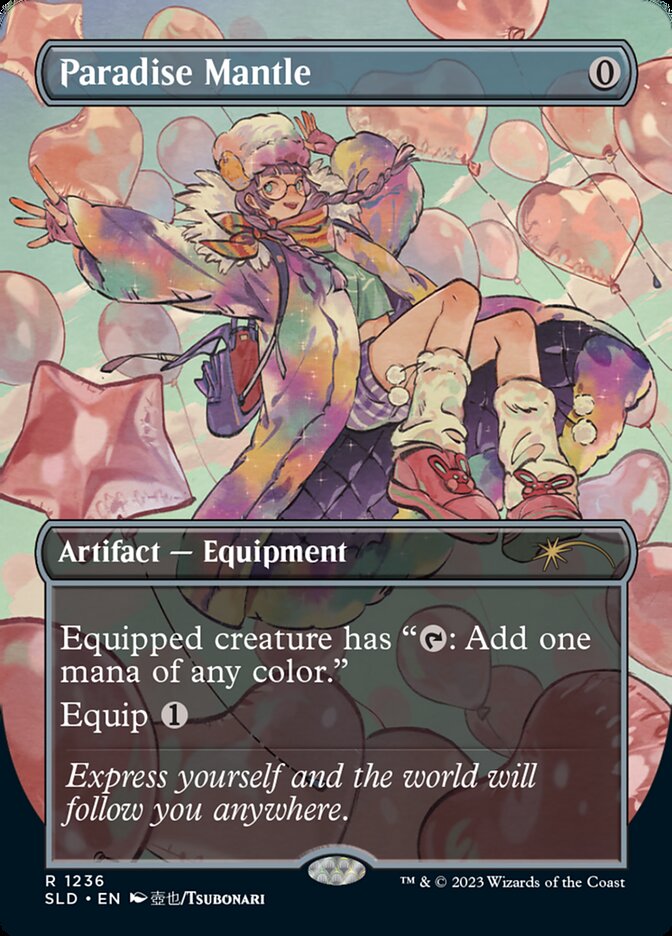 Paradise Mantle (Borderless) [Secret Lair Drop Series] (Display Case)