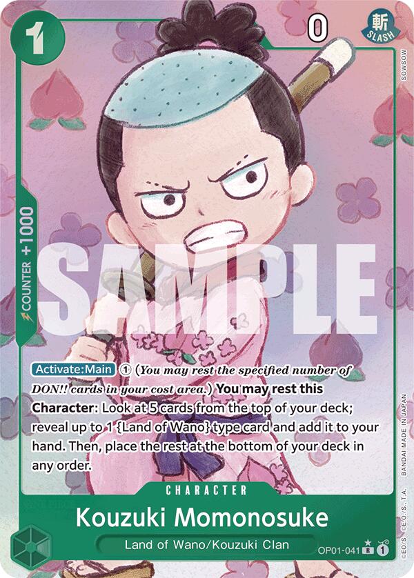 Kouzuki Momonosuke (Alternate Art) (SOWSOW) [Extra Booster: Memorial Collection] (Display Case)