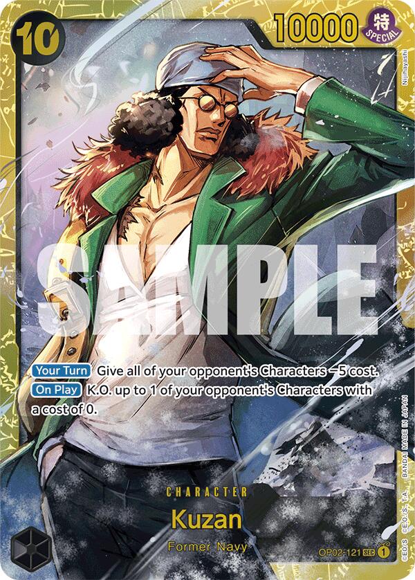 Kuzan (OP02-121) (Reprint) [Premium Booster -The Best-] (Display Case)