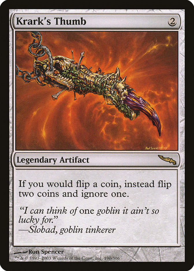 Krark's Thumb [Mirrodin] (Display Case)