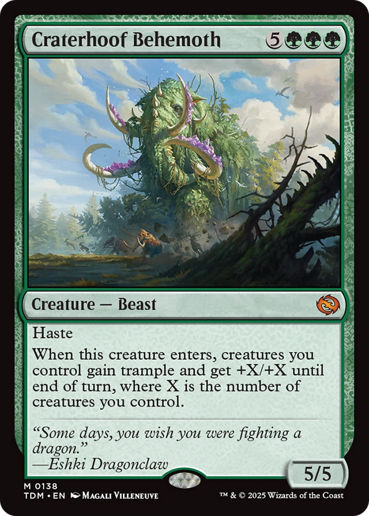 Craterhoof Behemoth [Tarkir: Dragonstorm] (Display Case)