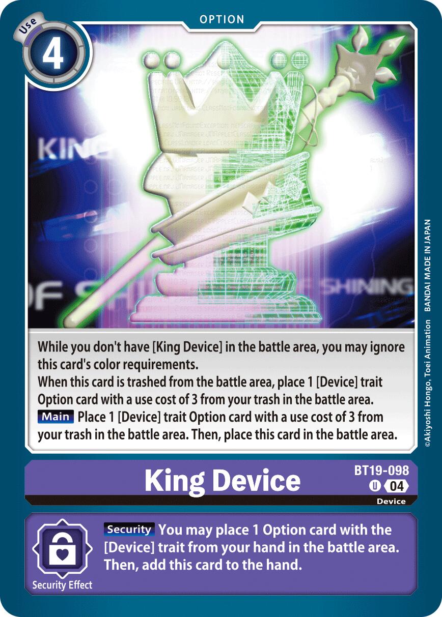 King Device [BT19-098] [Release Special Booster 2.0]