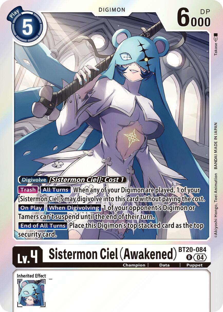 Sistermon Ciel [BT20-084] (Awakened) [Release Special Booster 2.0]