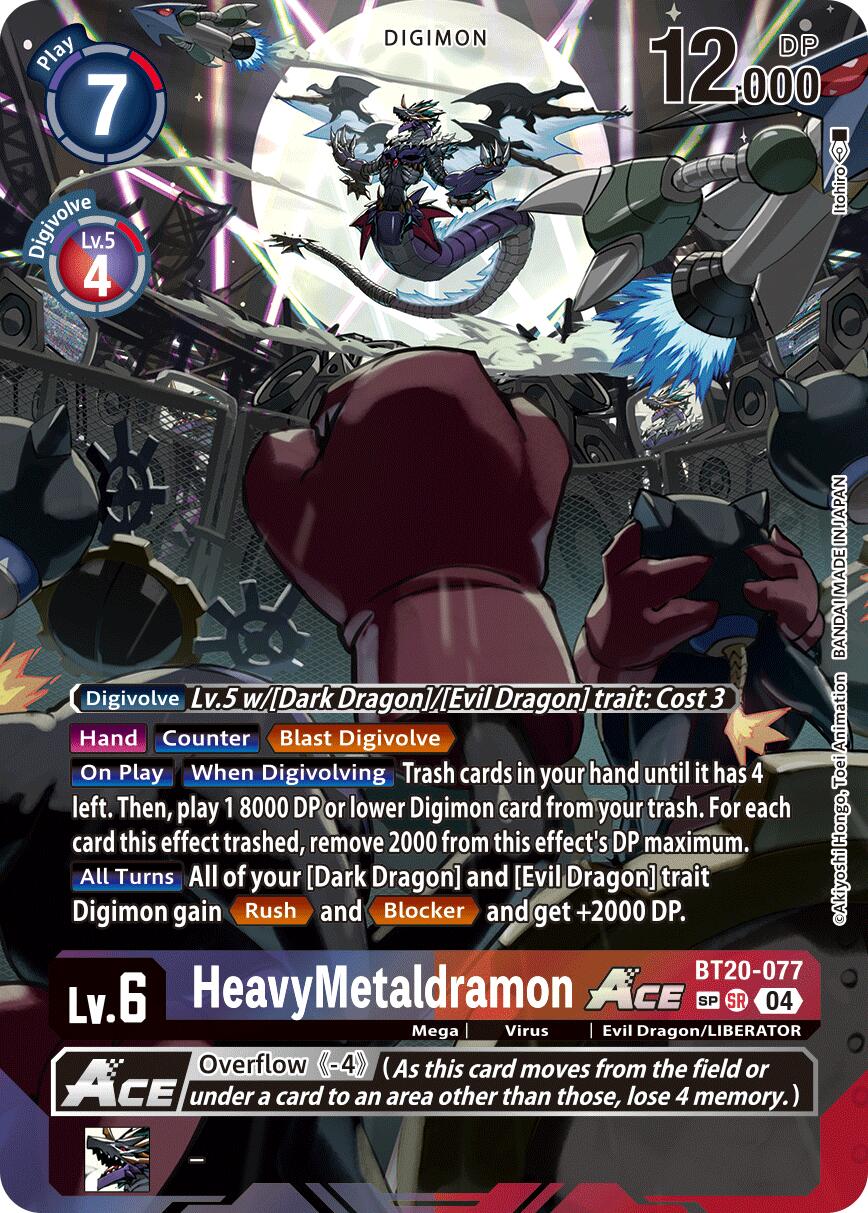 HeavyMetaldramon ACE [BT20-077] (Textured) [Release Special Booster 2.0]