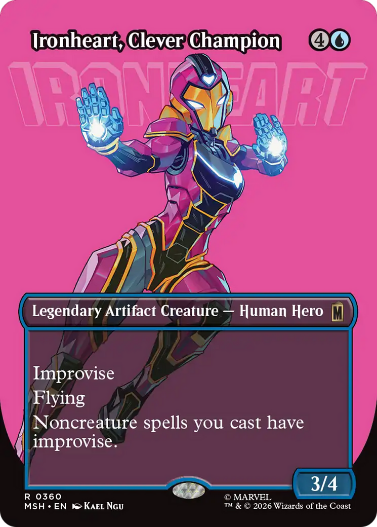 Ironheart, Clever Champion (Borderless) [Marvel Super Heroes] (Display Case)