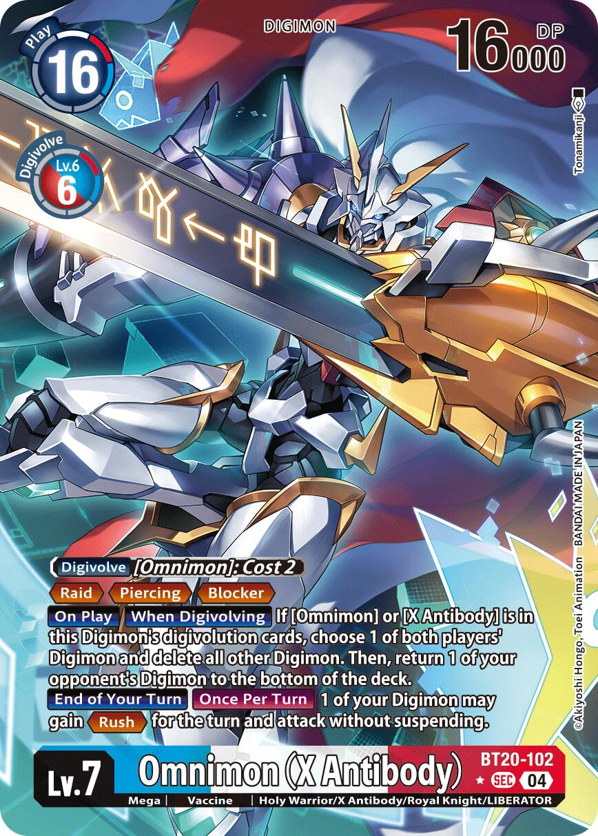 Omnimon [BT20-102] (X Antibody) (Alternate Art) [Release Special Booster 2.0]