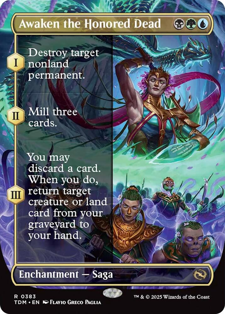 Awaken the Honored Dead (Borderless) [Tarkir: Dragonstorm]