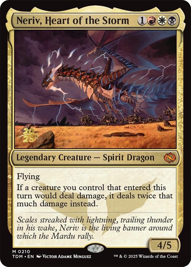 Neriv, Heart of the Storm [Tarkir: Dragonstorm Prerelease Cards] (Display Case)