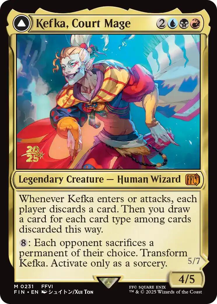 Kefka, Court Mage // Kefka, Ruler of Ruin [FINAL FANTASY Prerelease Promo] (Display Case)
