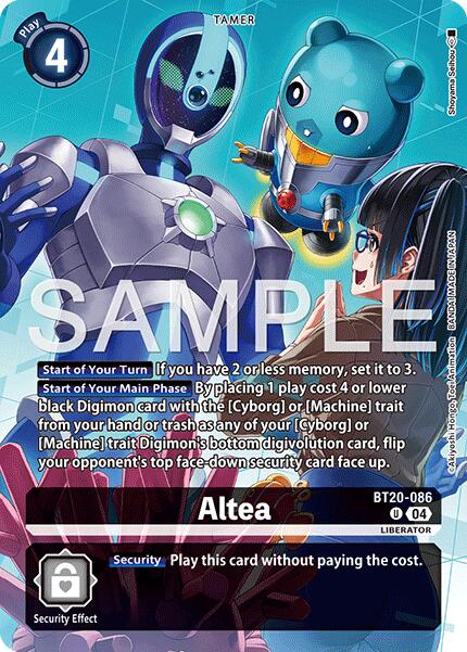 Altea [BT20-086] (Digimon Liberator Debuggers Set) [Release Special Booster Ver. 2.5 Promos]