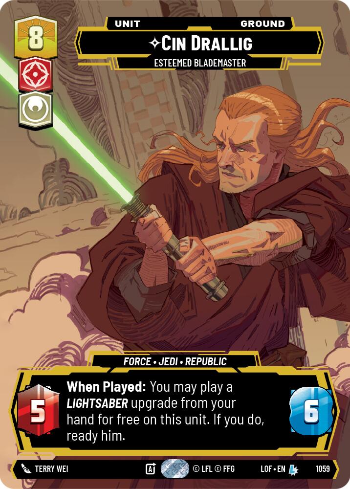 Cin Drallig (1059) - Esteemed Blademaster (Prestige) (1059) [Legends of the Force]