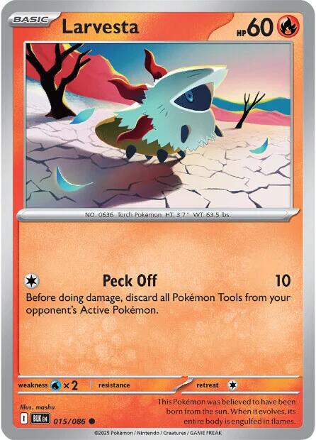 Larvesta (018/086) [Scarlet & Violet: Black Bolt]