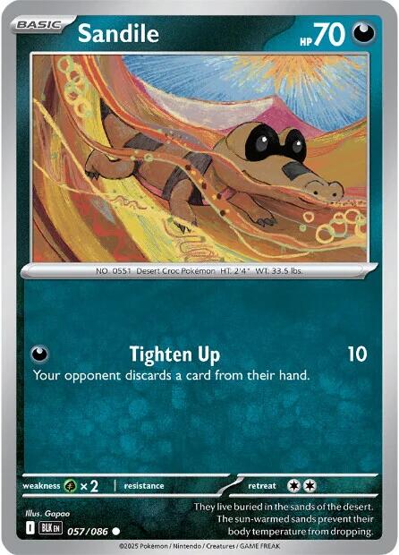 Sandile (060/086) [Scarlet & Violet: Black Bolt]