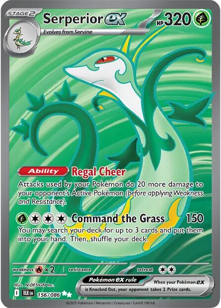 Serperior ex (159/086) [Scarlet & Violet: Black Bolt]