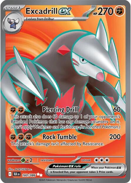 Excadrill ex (163/086) [Scarlet & Violet: Black Bolt]