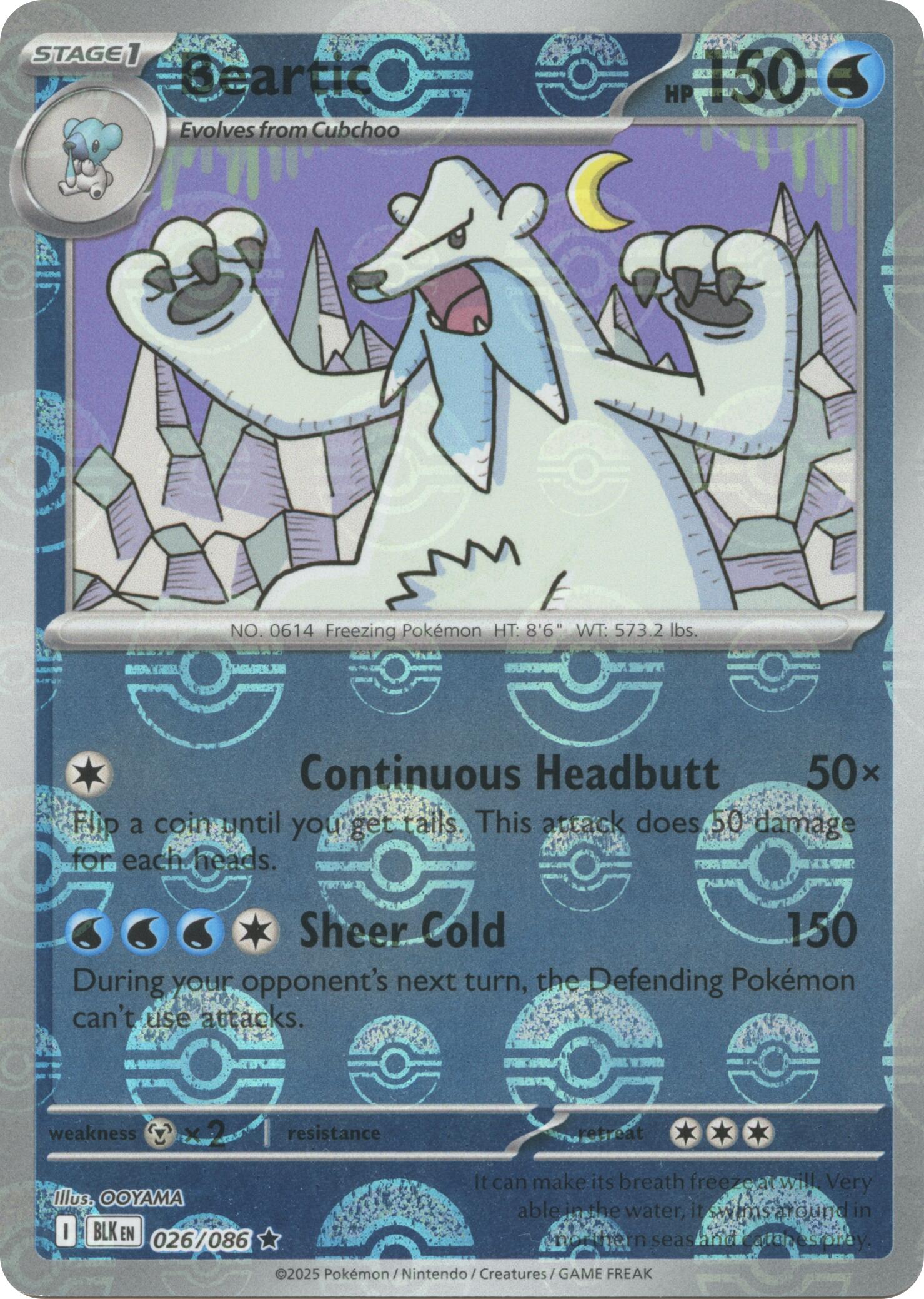 Beartic (029/086) (Poke Ball Pattern) [Scarlet & Violet: Black Bolt]