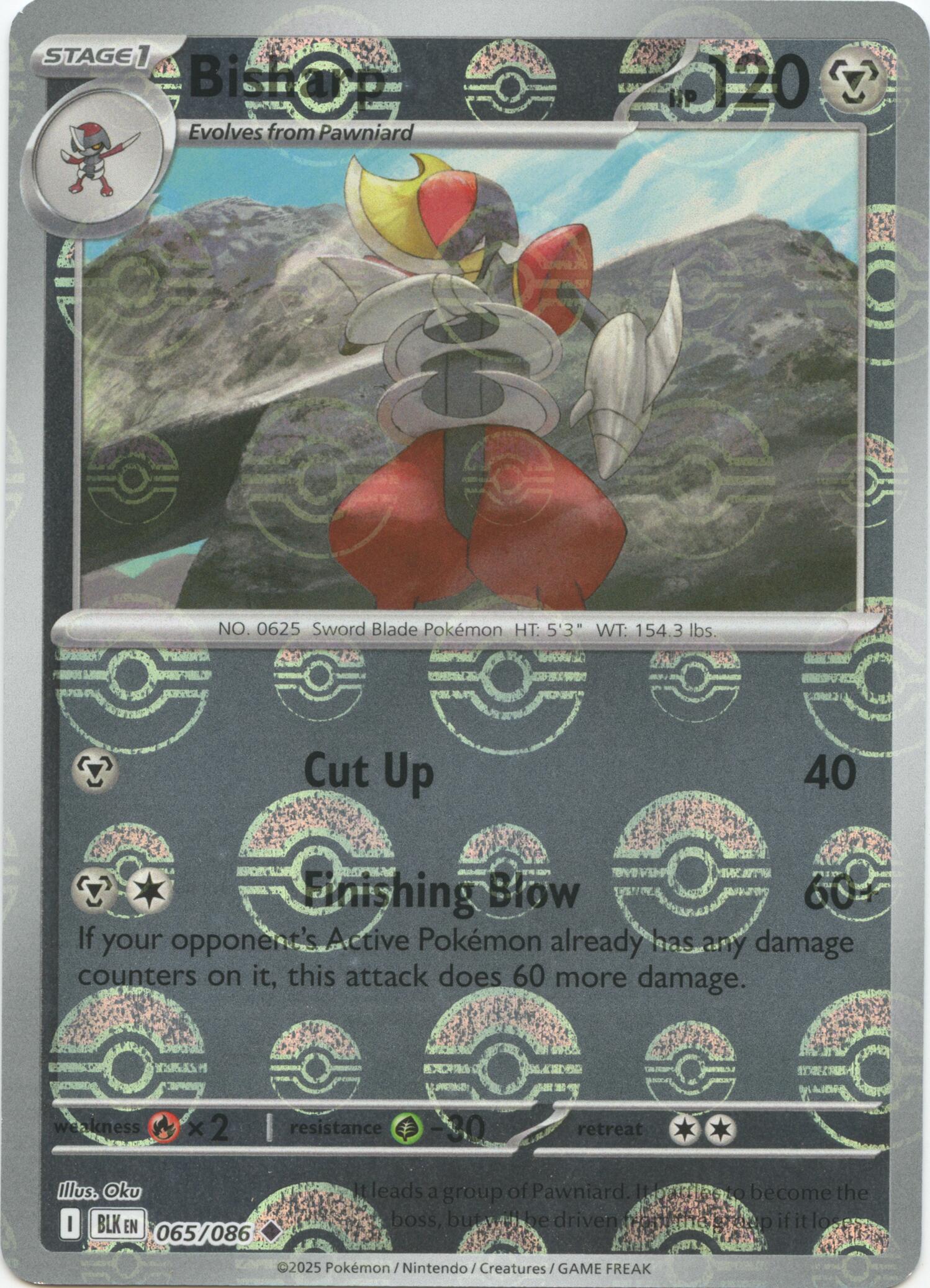 Bisharp (067/086) (Poke Ball Pattern) [Scarlet & Violet: Black Bolt]