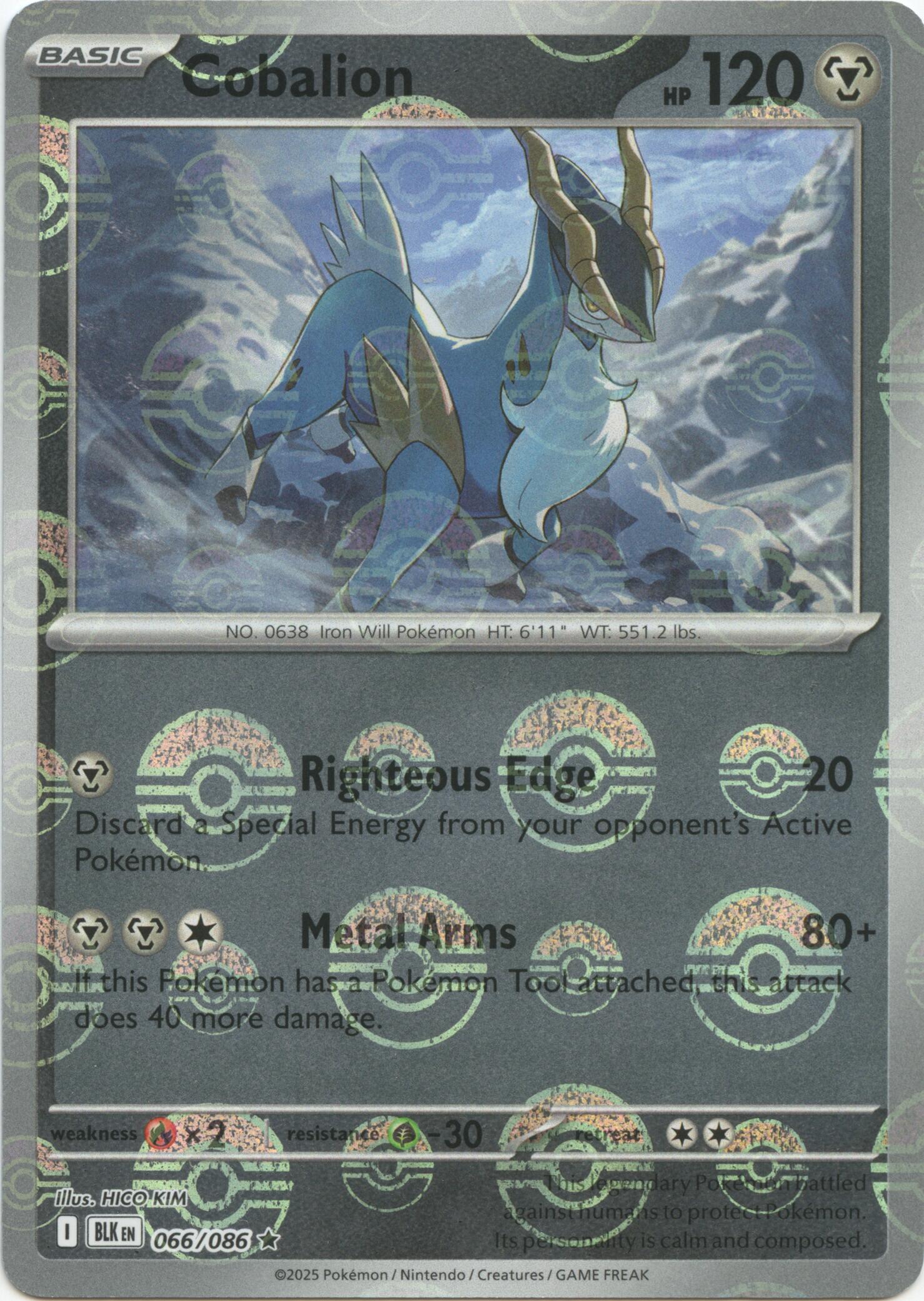 Cobalion (068/086) (Poke Ball Pattern) [Scarlet & Violet: Black Bolt]