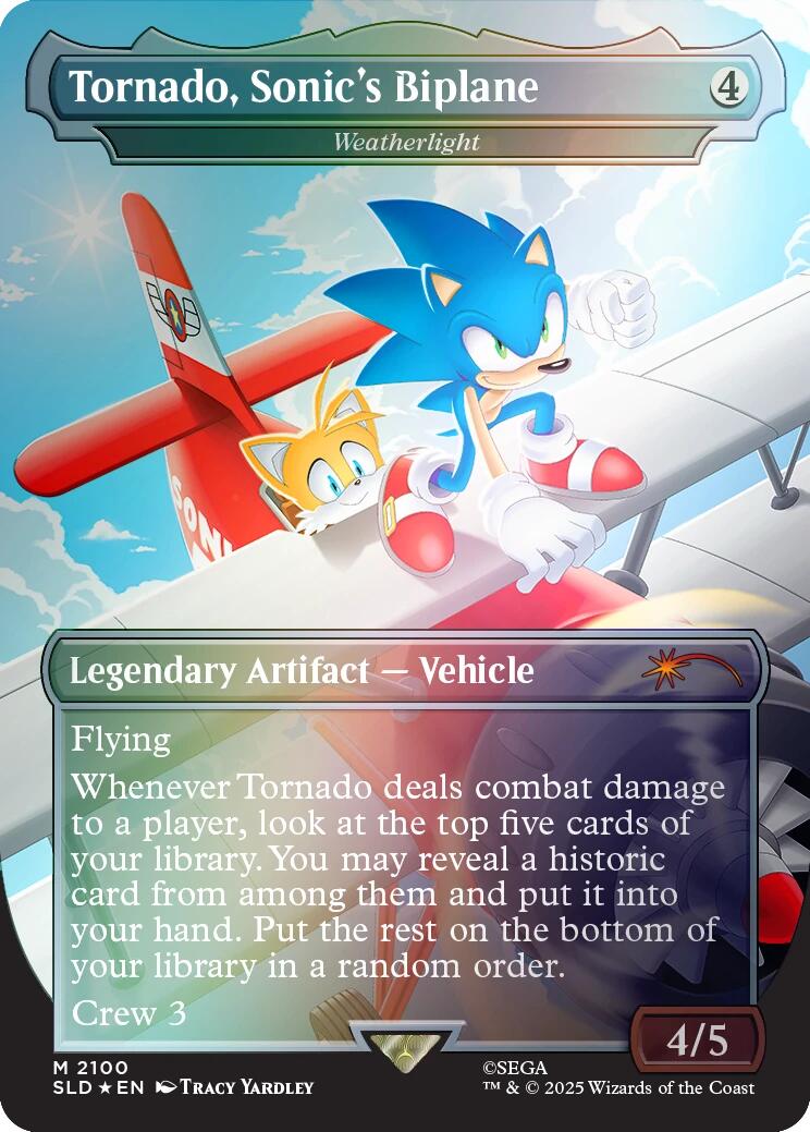 Tornado, Sonic's Biplane - Weatherlight (Rainbow Foil) [Secret Lair Drop Series] (Display Case)