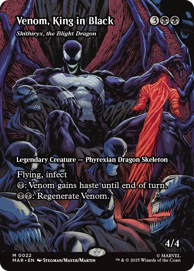 Venom, King in Black - Skithiryx, the Blight Dragon (Borderless) [Marvel's Spider-Man: Eternal-Legal] (Display Case)