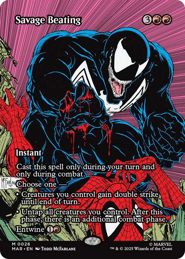 Savage Beating (Borderless) [Marvel's Spider-Man: Eternal-Legal] (Display Case)