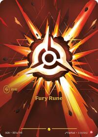 Origins - Fury Rune (Alternate Art) (Foil)