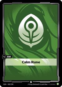 Origins - Calm Rune (Foil)