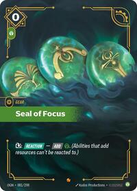 Origins - Seal of Focus (Foil)