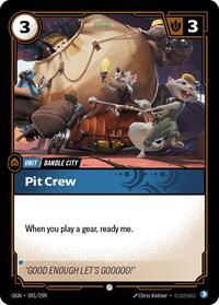 Origins - Pit Crew