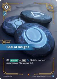 Origins - Seal of Insight (Foil)