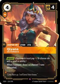Origins - Qiyana - Victorious (Foil)