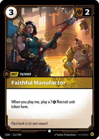 Origins - Faithful Manufactor