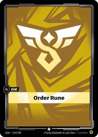 Origins - Order Rune (Foil)