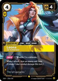 Origins - Leona - Determined (Alternate Art) (Foil)