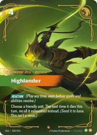 Origins - Highlander