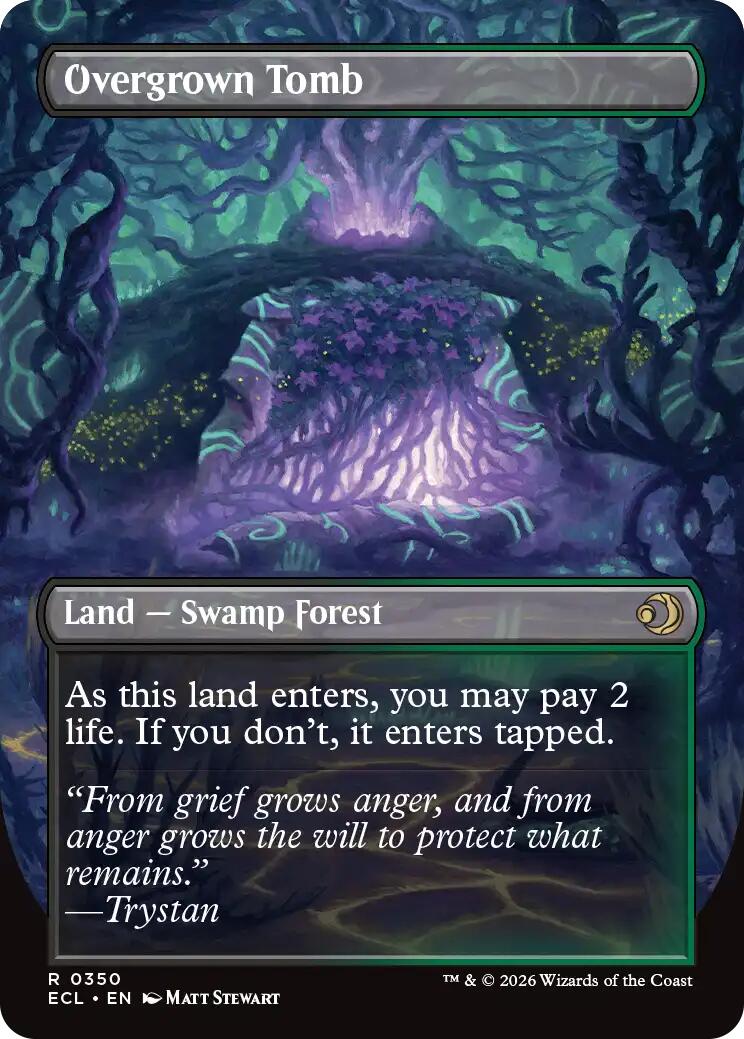 Overgrown Tomb (Borderless) [Lorwyn Eclipsed] (Display Case)