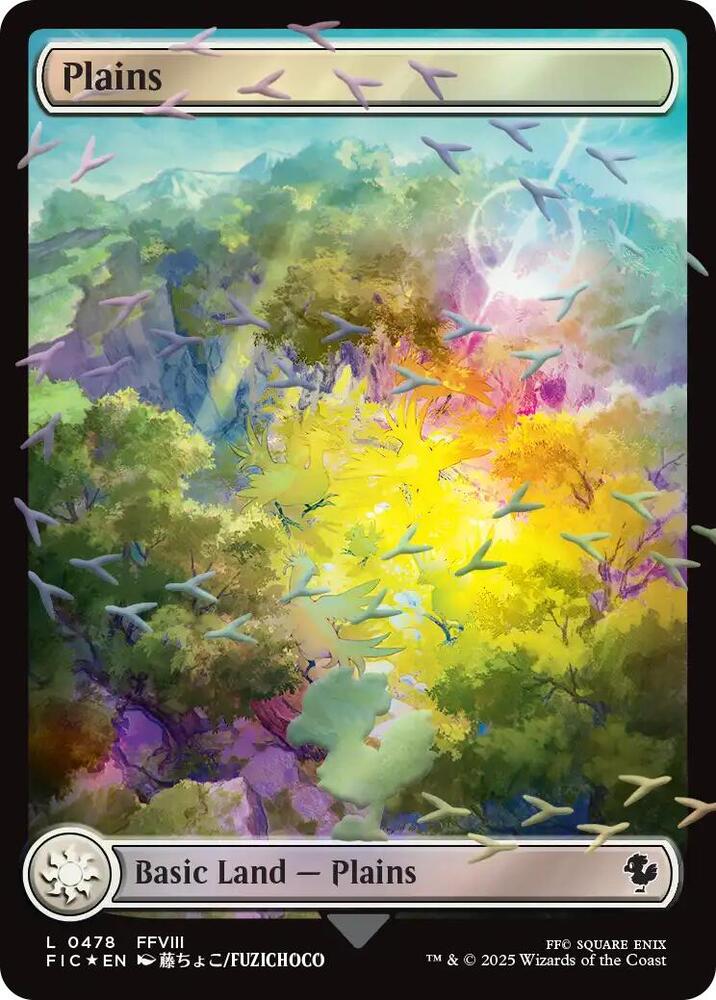 Plains (Chocobo Track Foil) - Commander: FINAL FANTASY (FIC) (Display Case)