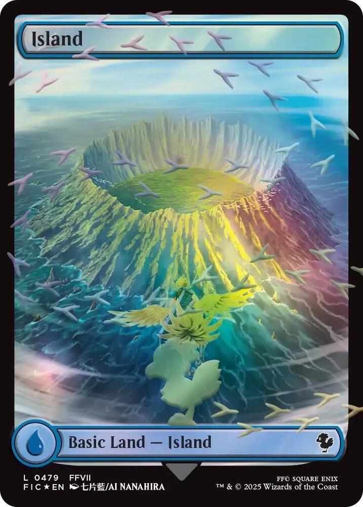 Island (Chocobo Track Foil) - Commander: FINAL FANTASY (FIC)(Display Case)
