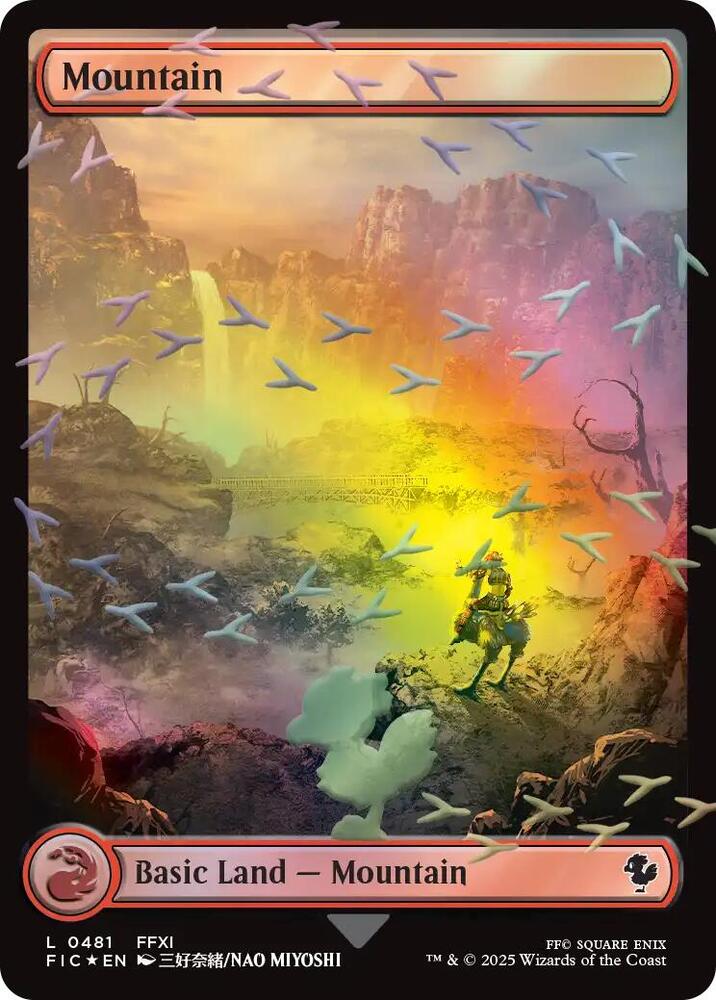 Mountain (Chocobo Track Foil) - Commander: FINAL FANTASY (FIC) (Display Case)