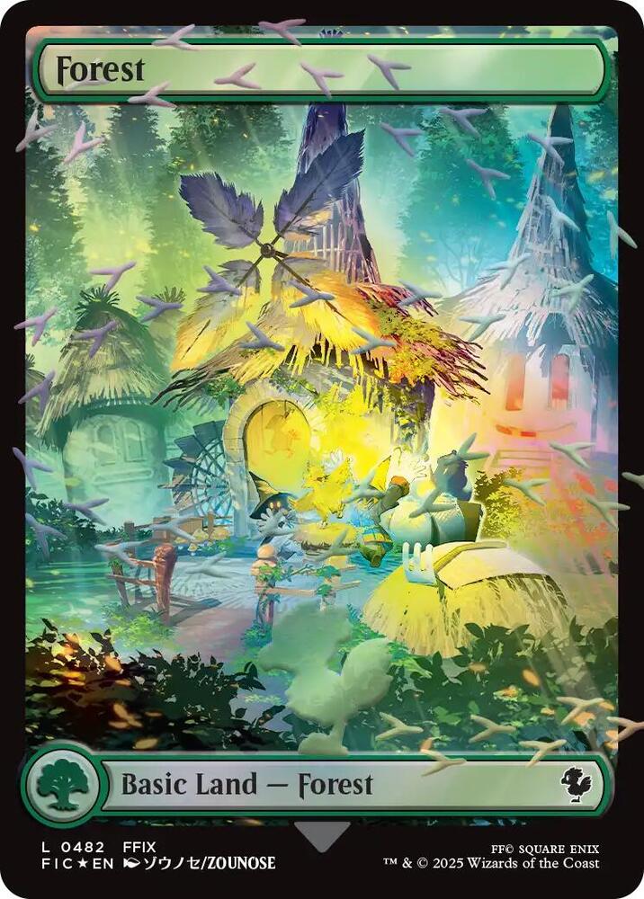 Forest (Chocobo Track Foil) - Commander: FINAL FANTASY (FIC)(Display Case)
