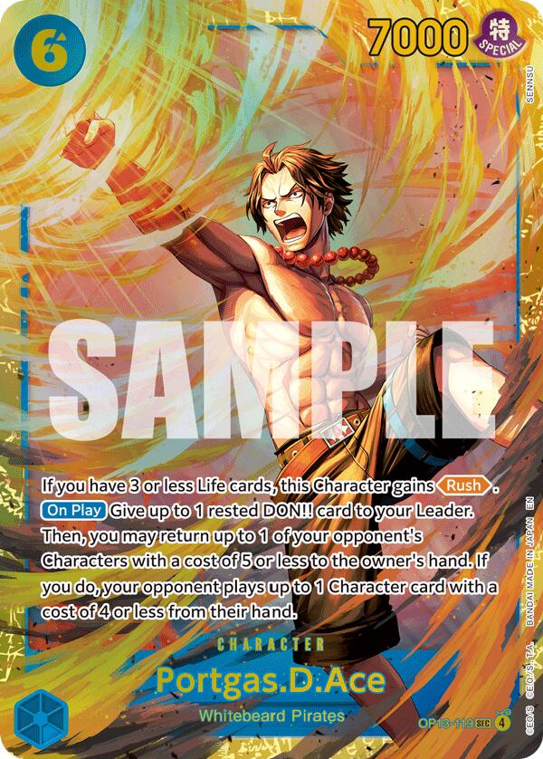 Portgas.D.Ace (SP) [Carrying On His Will] (Display Case)